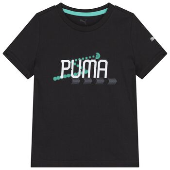 Boys Black Logo T-Shirt