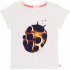 Girls Ivory Bug T-Shirt, 1, hi-res