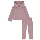 Girls Purple Logo Tracksuit, 1, hi-res