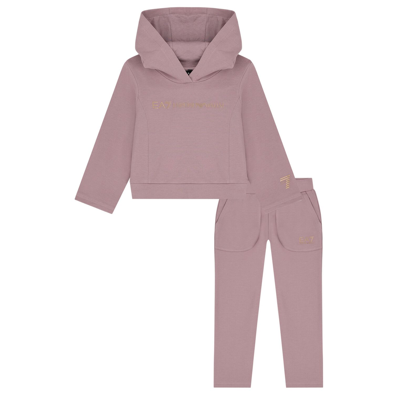 Girls Purple Logo Tracksuit, 1, hi-res image number null