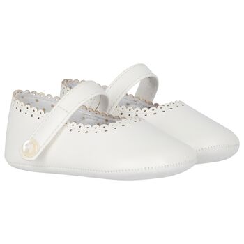 Baby Girls White Pre Walker Shoes