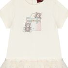 Younger Girls Ivory Bag Dress, 1, hi-res
