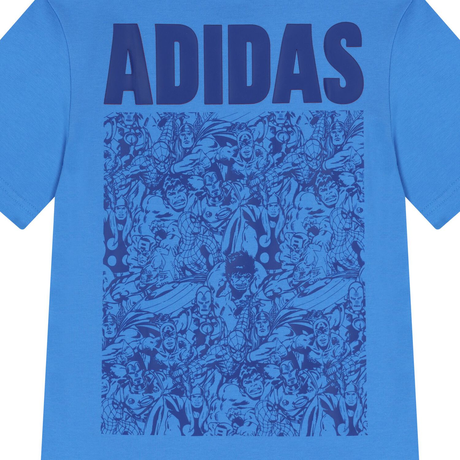 Boys Blue Logo Marvel T-Shirt, 1, hi-res
