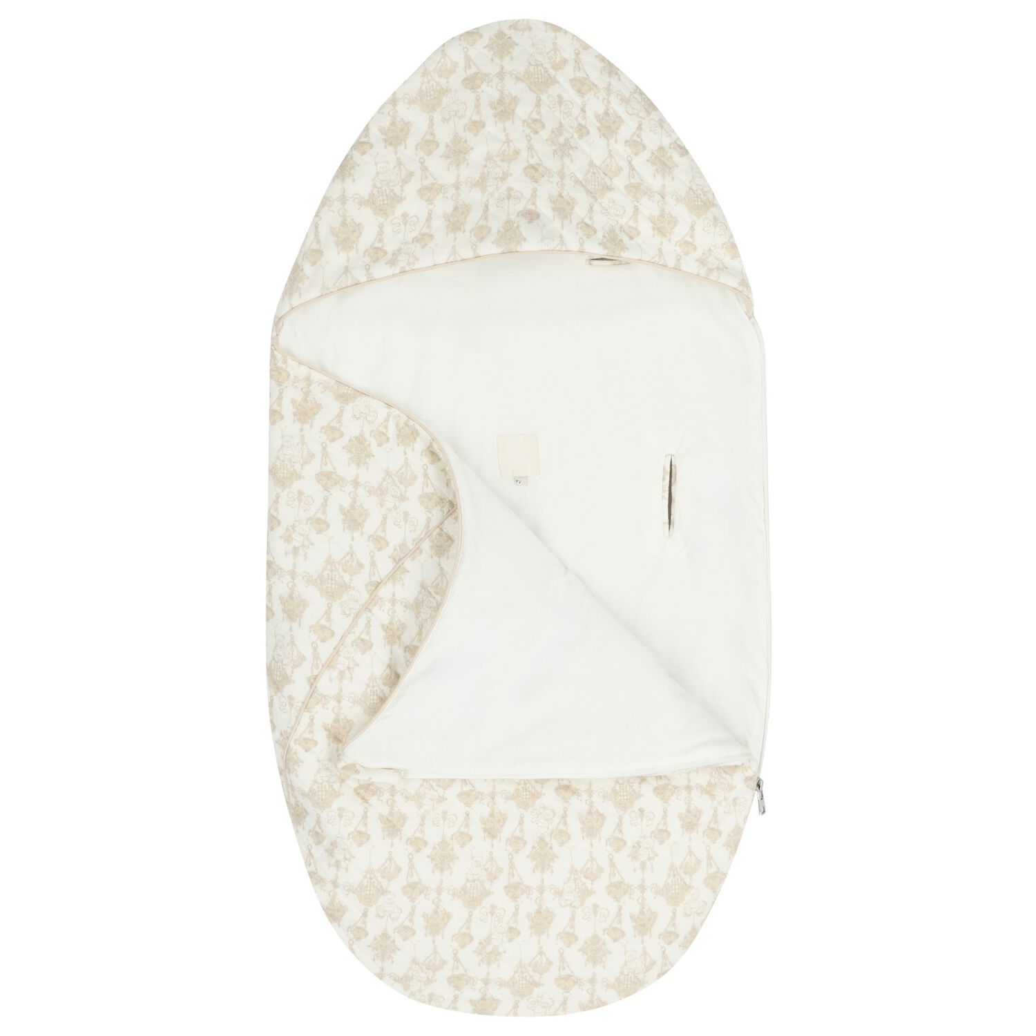 Ivory & Beige Logo Baby Nest, 1, hi-res