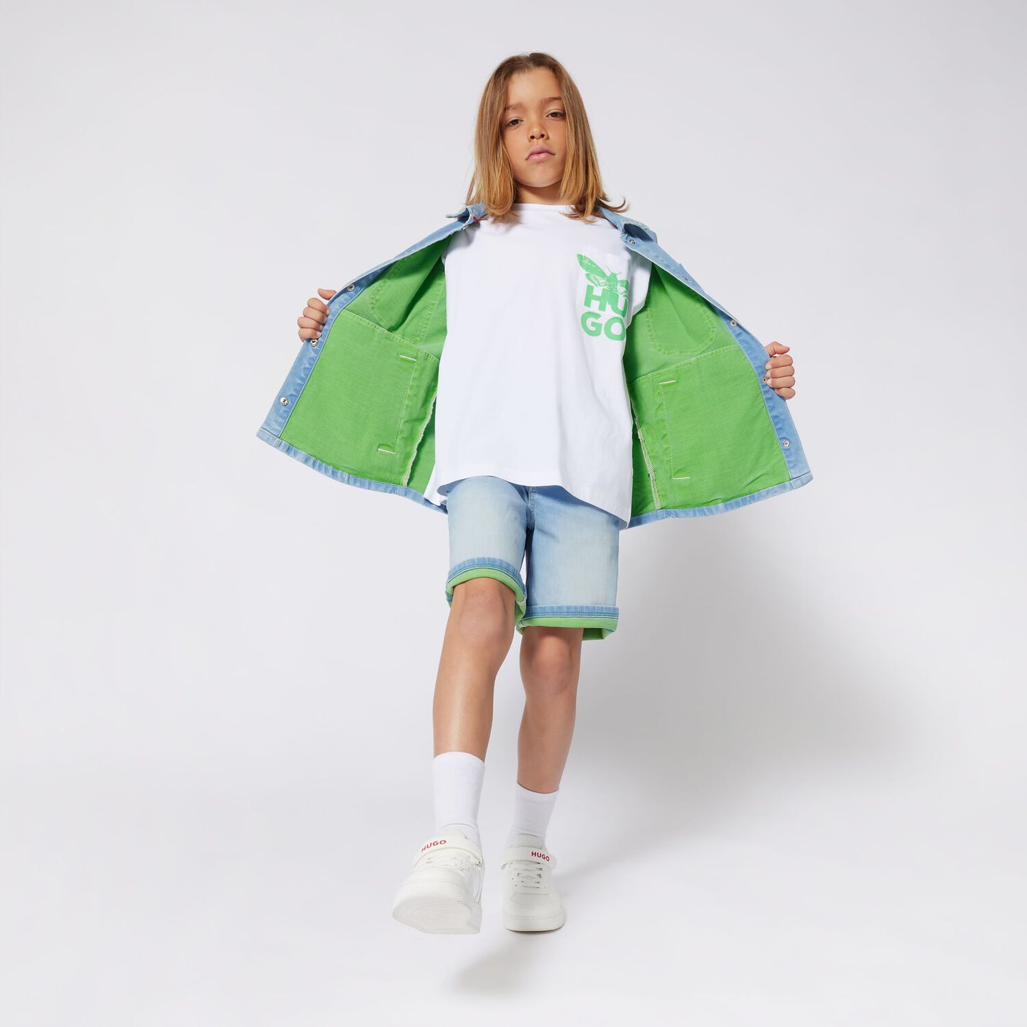 Boys White Logo T-Shirt, 1, hi-res image number null