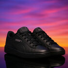 Boys Black Logo Trainers, 1, hi-res