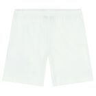 Boys Blue & White Teddy Bear Logo Shorts Set, 2, hi-res