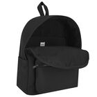 Boys Black Logo Backpack, 1, hi-res