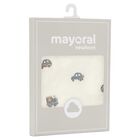 Baby Boys Ivory Embroidered Bibs ( 2 Pack ), 2, hi-res