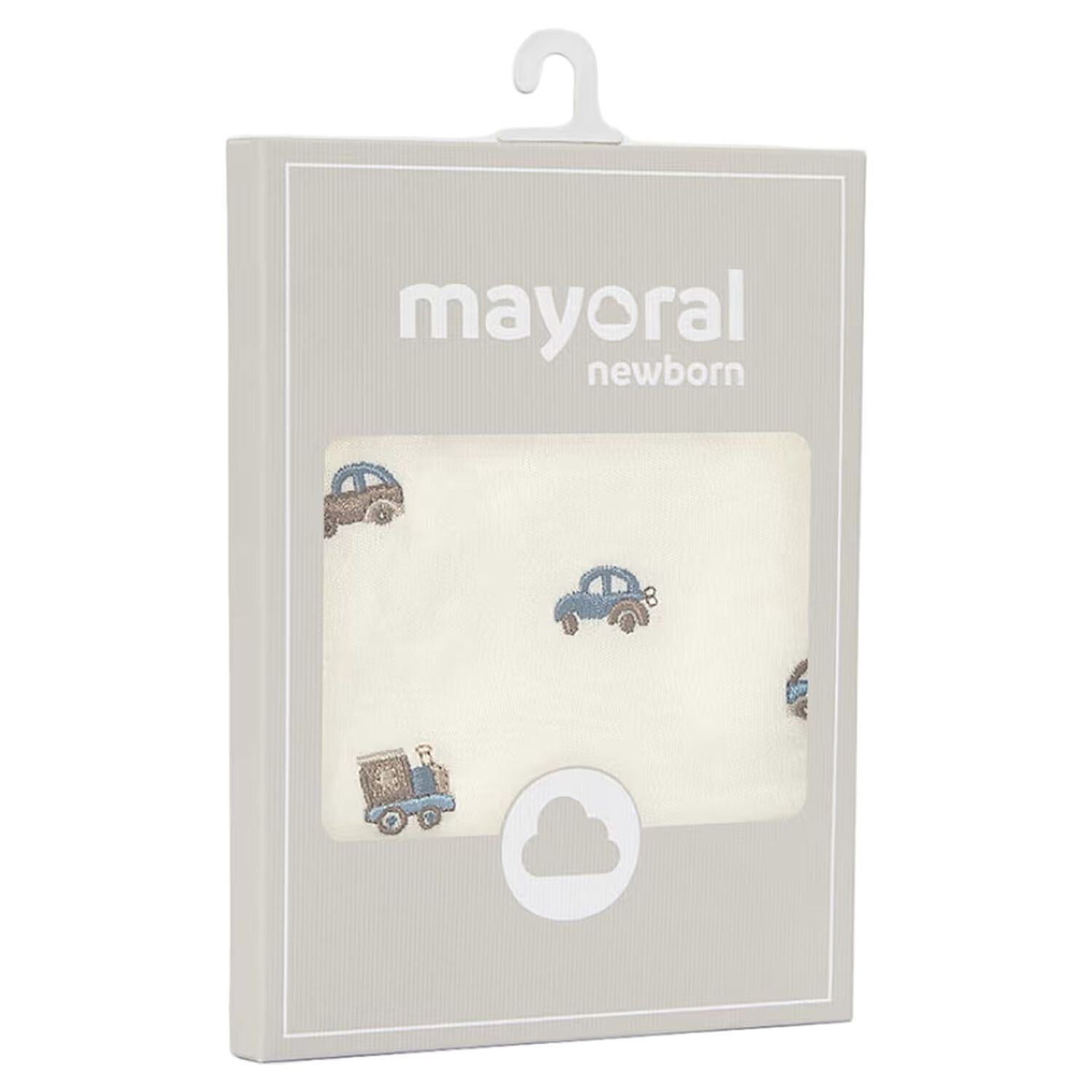 Baby Boys Ivory Embroidered Bibs ( 2 Pack ), 2, hi-res