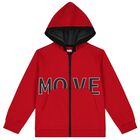 Boys Red, Grey & Black 3 Piece Tracksuit Set, 2, hi-res