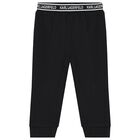 Younger Girls White & Black Choupette Leggings Set, 1, hi-res