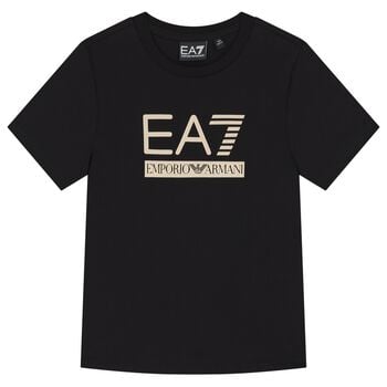 Boys Black Logo T-Shirt
