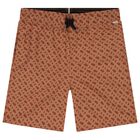 Boys Rust Orange Logo Swim Shorts, 1, hi-res
