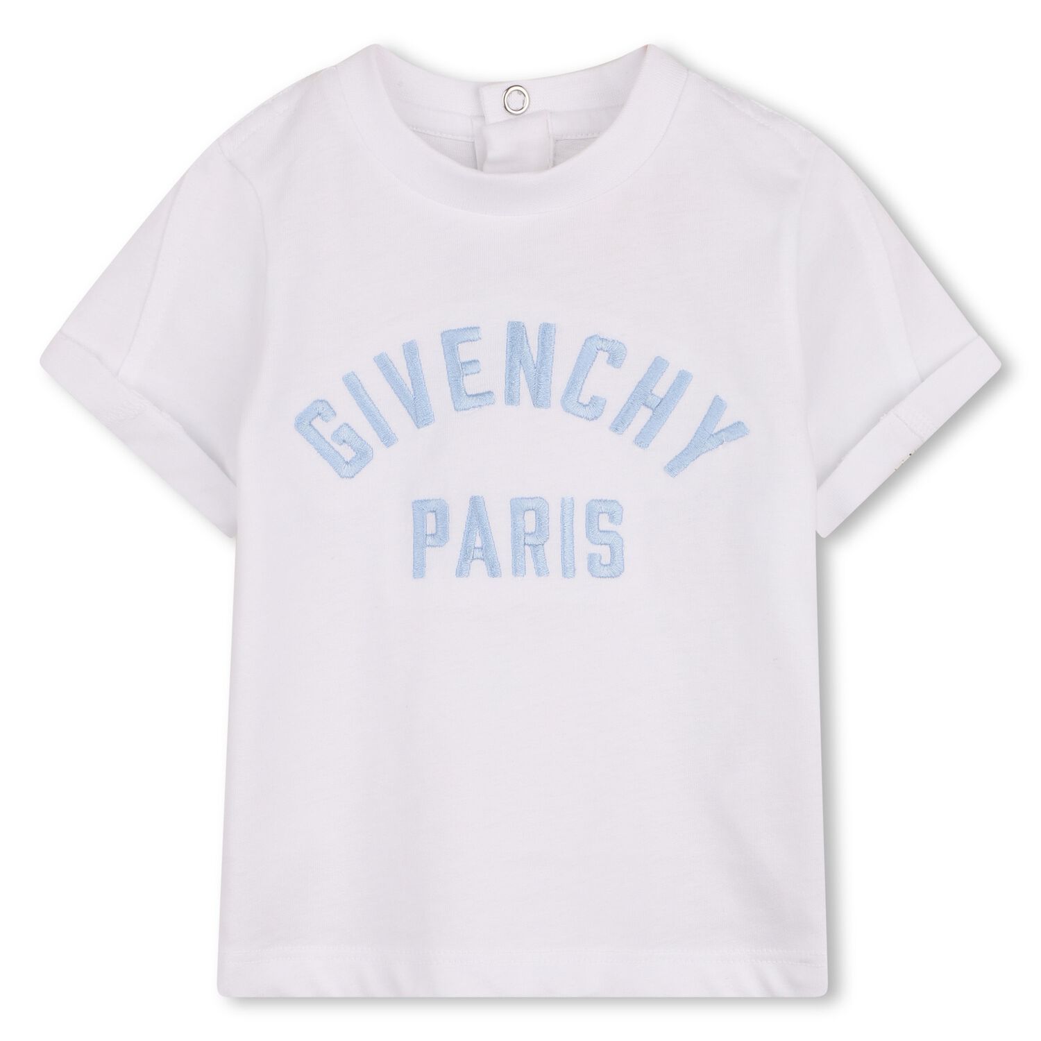 Younger Boys White Logo T-Shirt, 1, hi-res