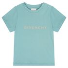 Younger Boys Blue Logo T-Shirt, 3, hi-res