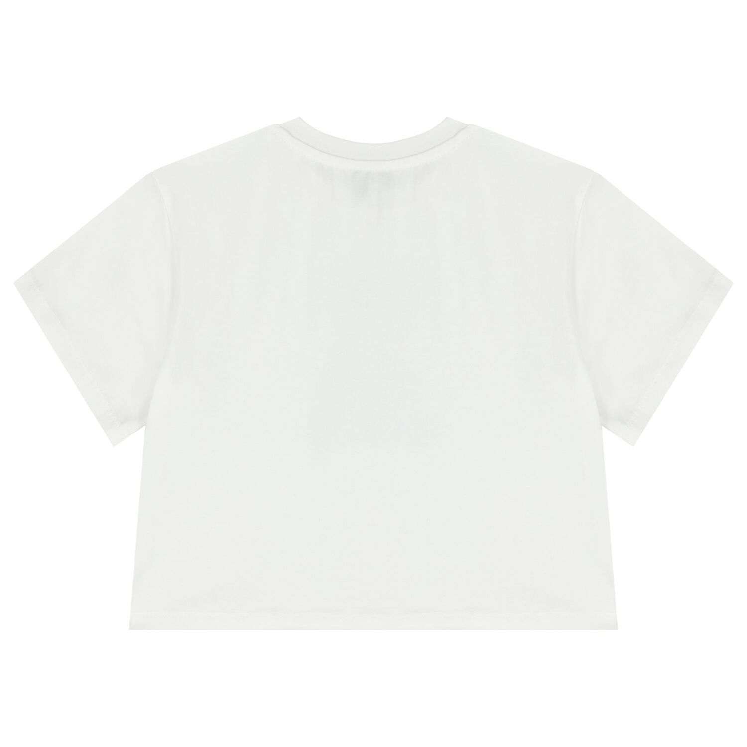 Girls White Logo T-Shirt, 1, hi-res