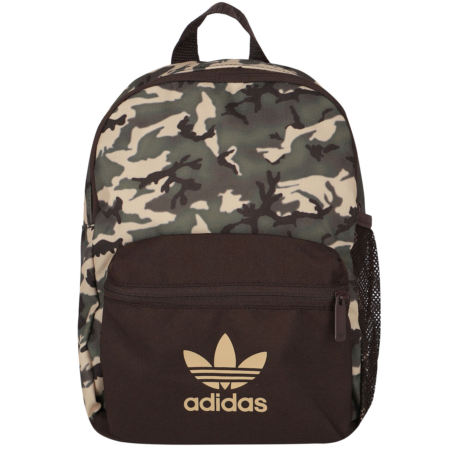 Khaki Green Camouflaged Logo Backpack 31CM, 1, hi-res