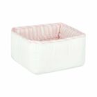 Baby Girls White & Pink Accessory Basket, 1, hi-res
