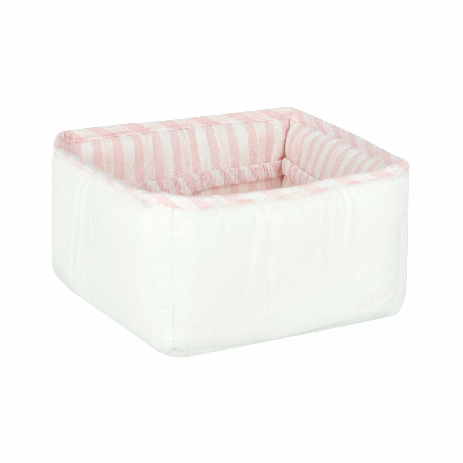 Baby Girls White & Pink Accessory Basket, 1, hi-res image number null