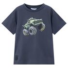 Boys Navy Blue Monster Truck T-Shirt, 3, hi-res