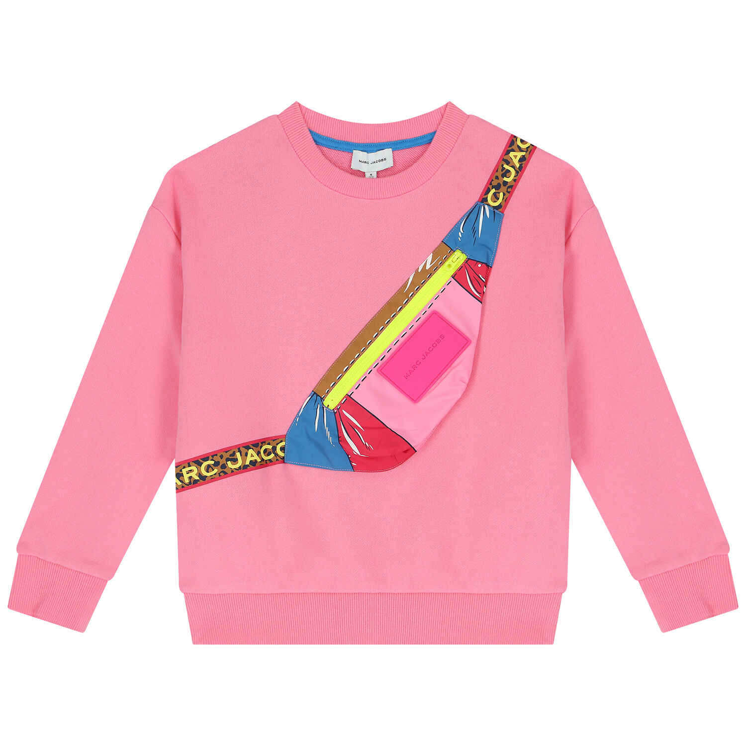 Girls Pink Logo Sweatshirt, 1, hi-res