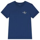 Boys Blue Logo T-Shirt, 3, hi-res