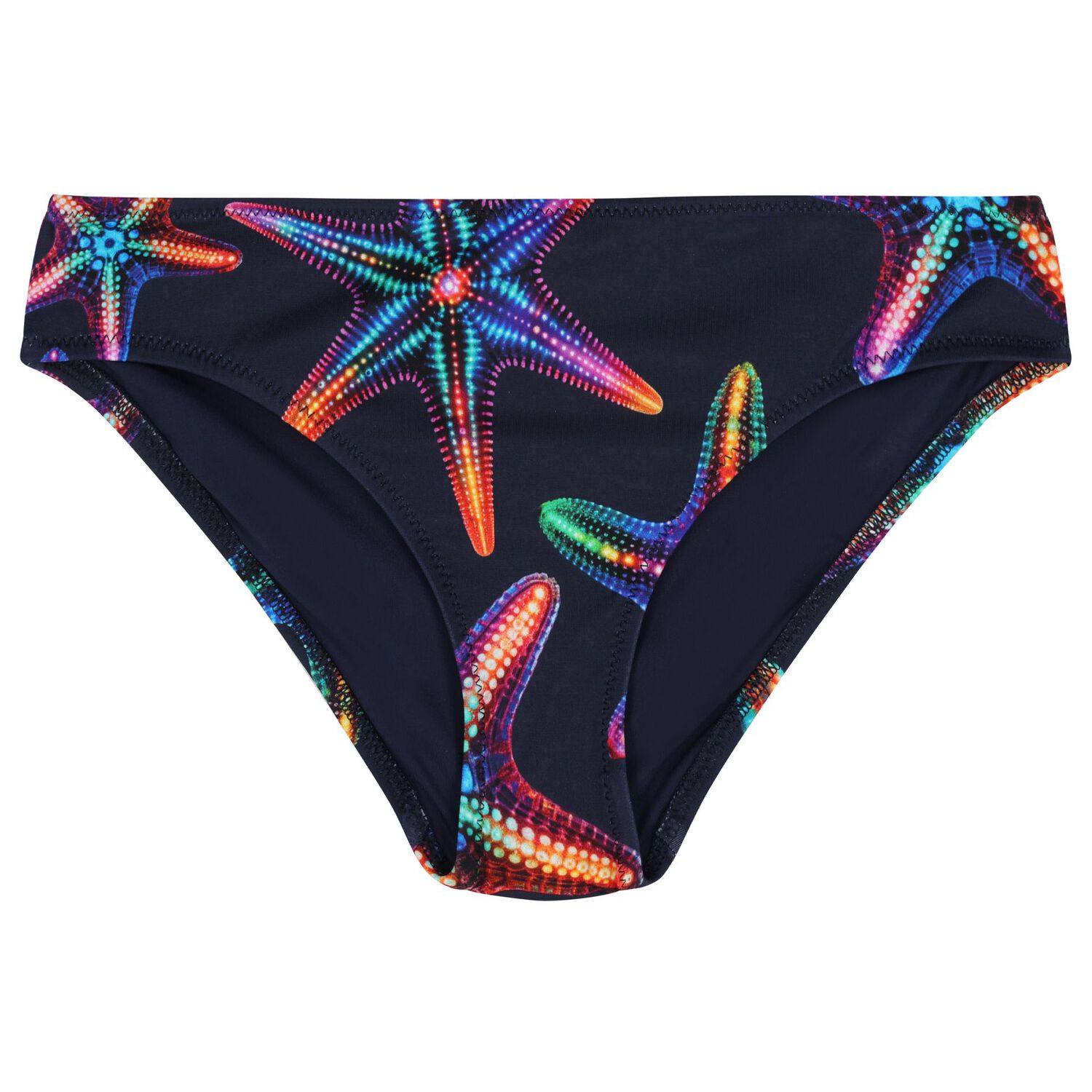 Girls Navy Blue Starfish Bikini, 1, hi-res