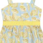 Girls Blue & Ivory Shell Dress, 1, hi-res