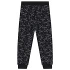 Black & White Logo Joggers, 1, hi-res