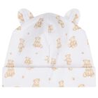 White & Beige Teddy Bear Time Baby Hat, 1, hi-res