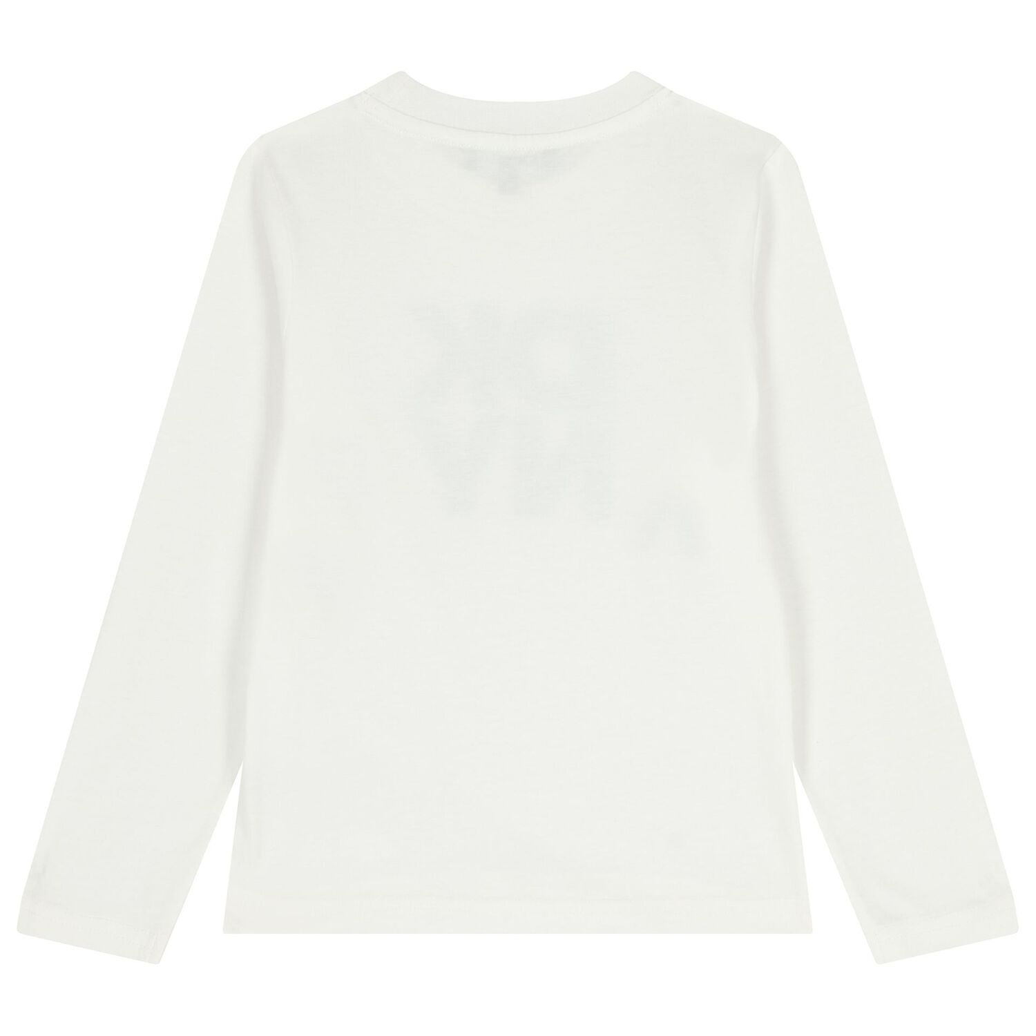 White Logo Long Sleeve Top, 2, hi-res