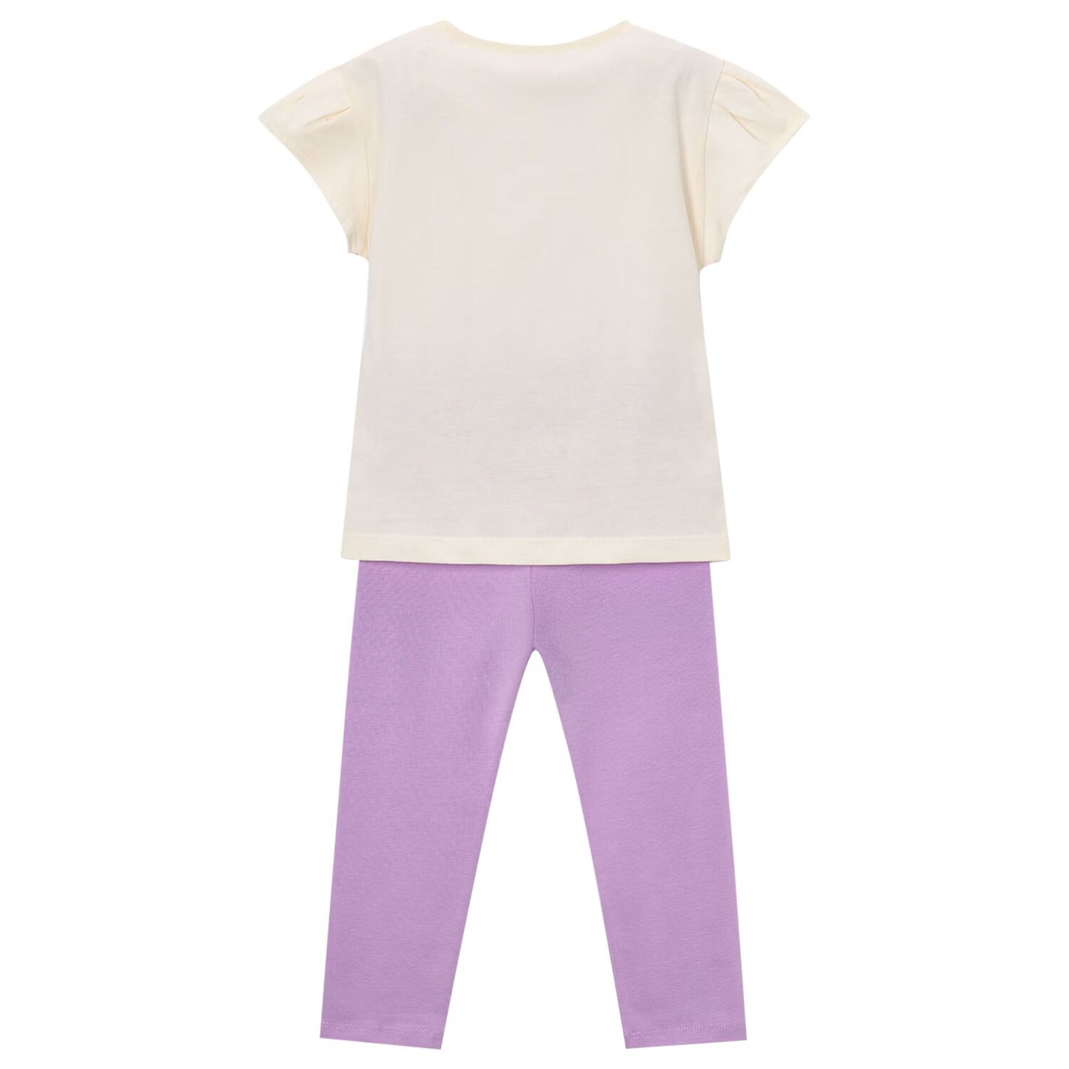 Girls Ivory & Lilac Leggings Set, 2, hi-res