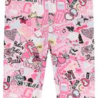 Girls Pink Logo Leggings, 1, hi-res