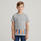 Boys Grey Logo T-Shirt, 3, hi-res