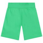 Boys Green Logo Shorts, 3, hi-res