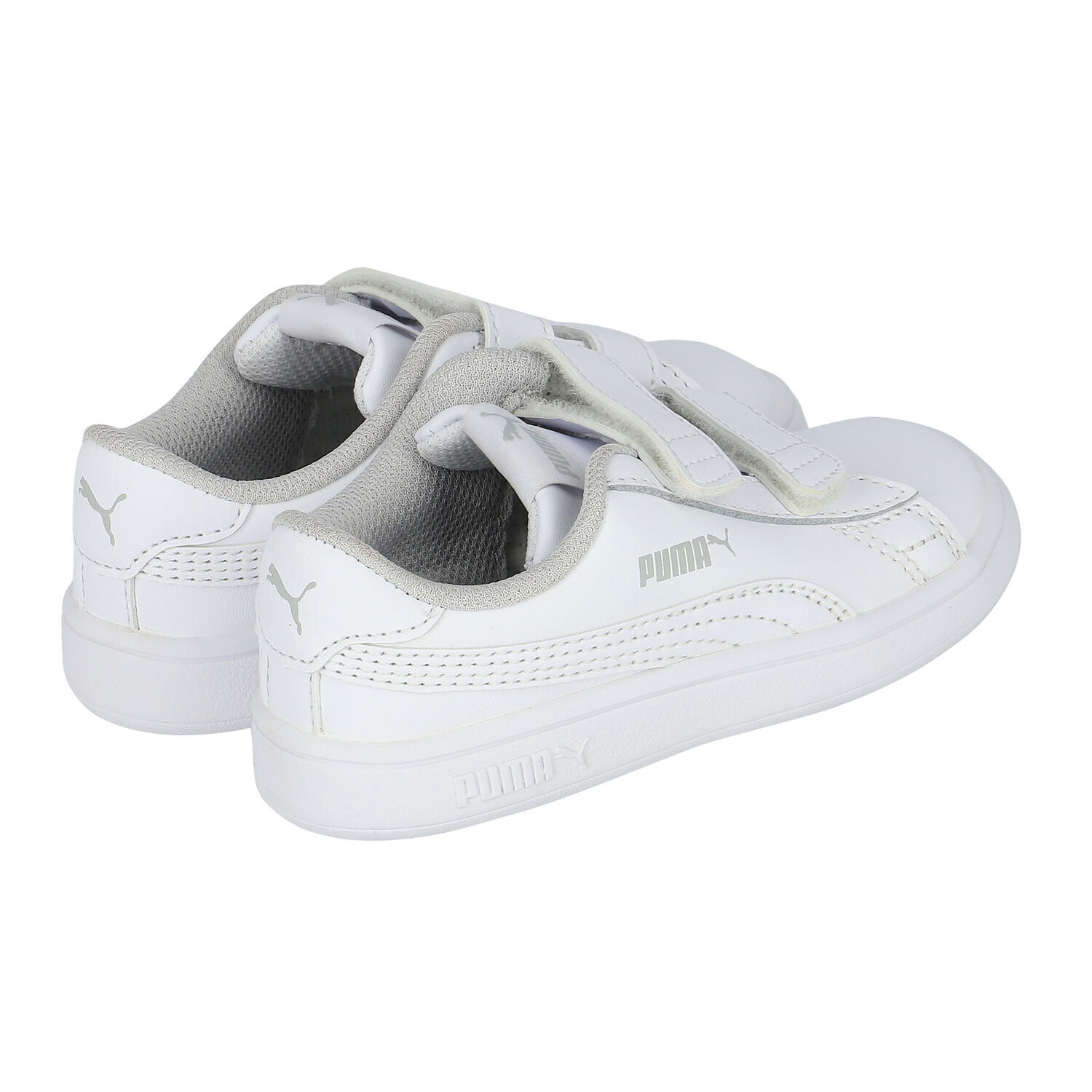 White Logo Trainers, 1, hi-res