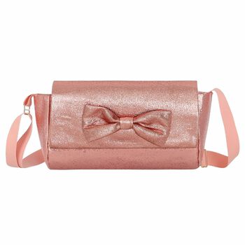 Girls Metallic Pink Handbag