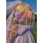 Girls Lilac Flower Hairclips ( 2-Pack ), 2, hi-res