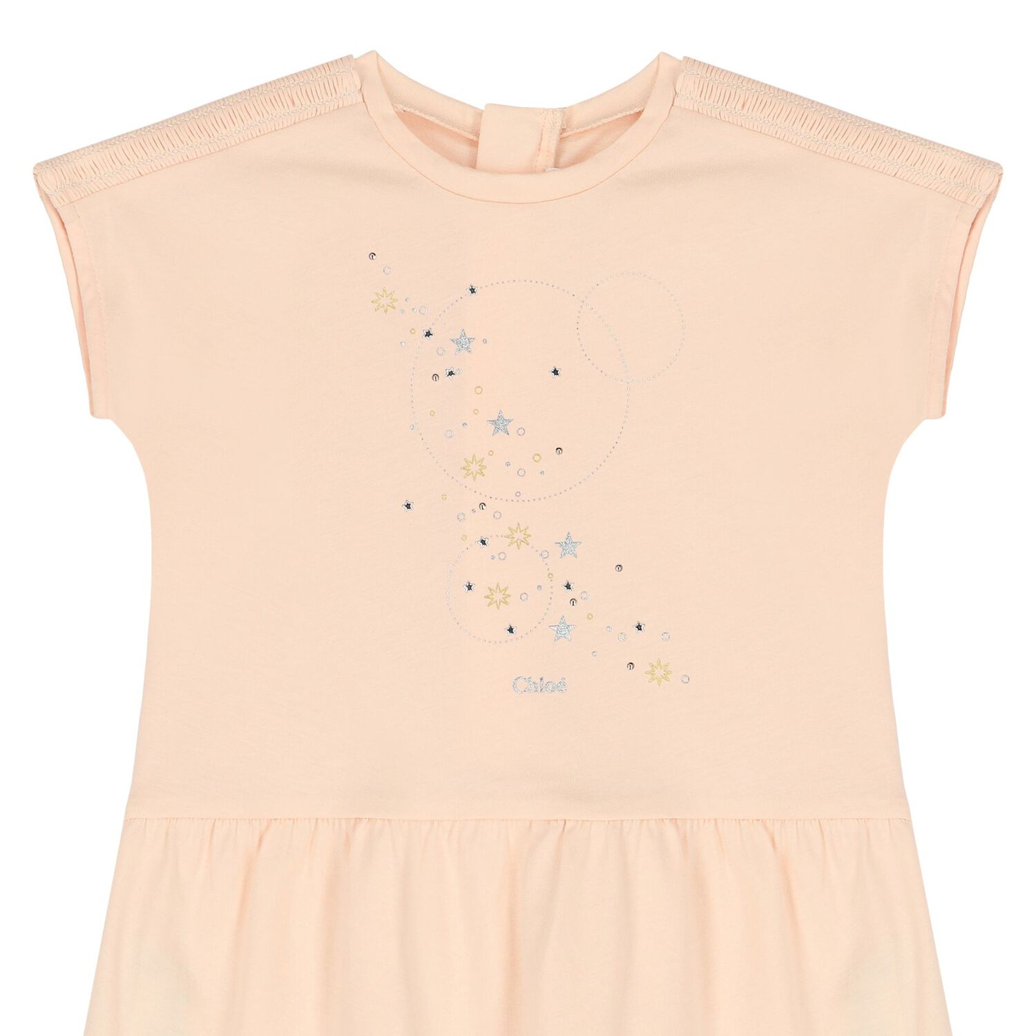 Younger Girls Pink Logo Dress, 1, hi-res