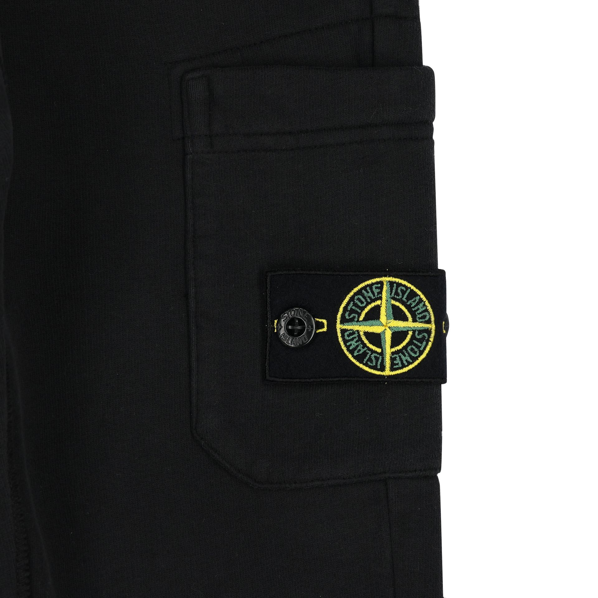 Stone island junior black joggers clearance