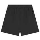 Boys Black Logo Shorts, 1, hi-res