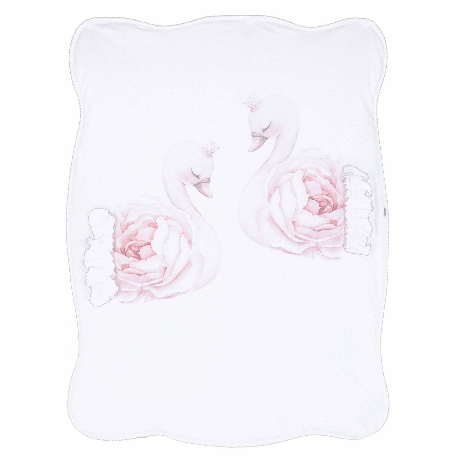 Baby Girls White Printed Blanket, 1, hi-res image number null