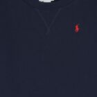 Baby Boys Navy Blue Logo Sweatshirt, 1, hi-res