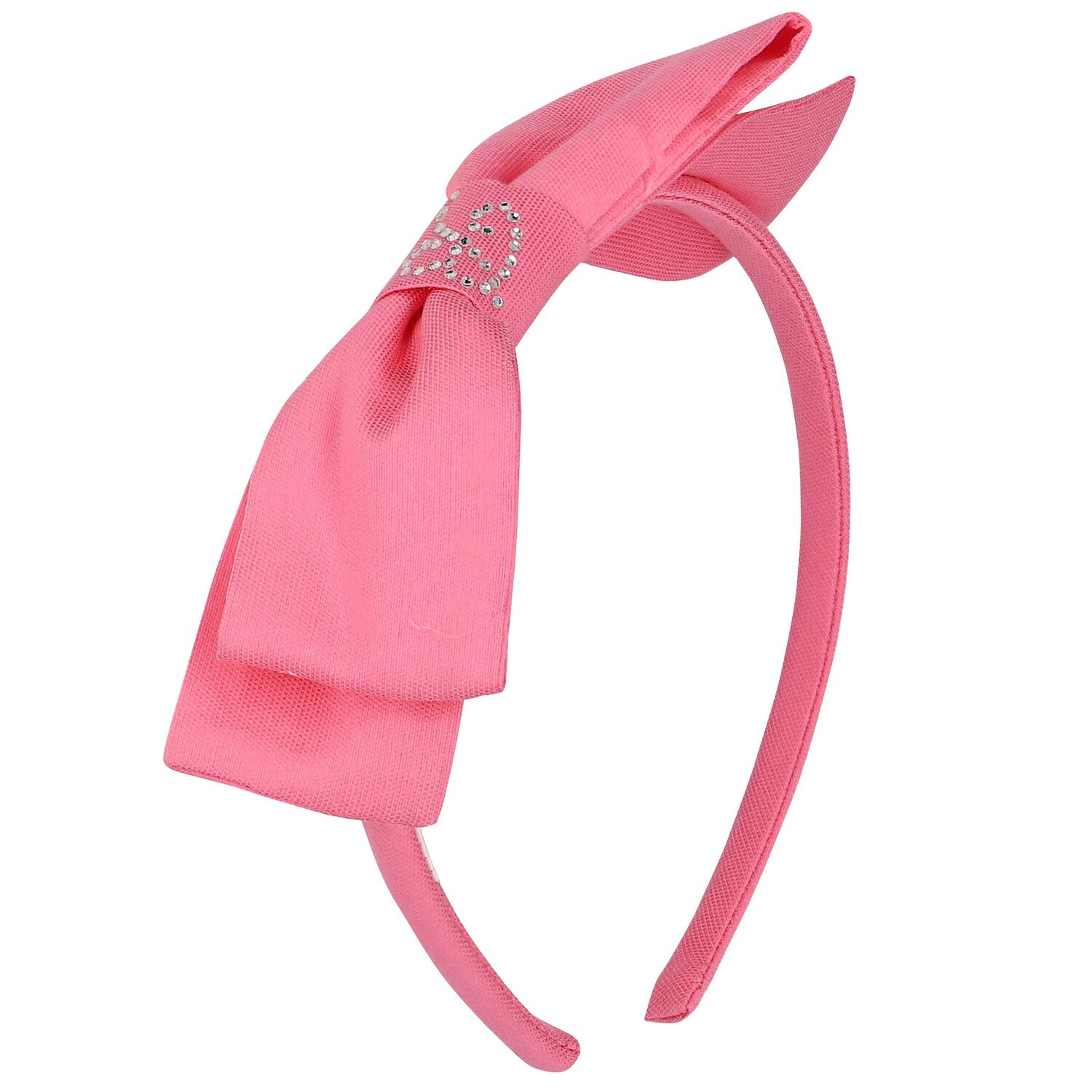 Girls Pink Logo Bow Headband, 1, hi-res image number null