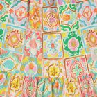 Girls Multi-Coloured Shirred Dress, 1, hi-res