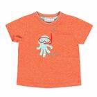 Boys Orange Embroidered T-Shirt, 1, hi-res
