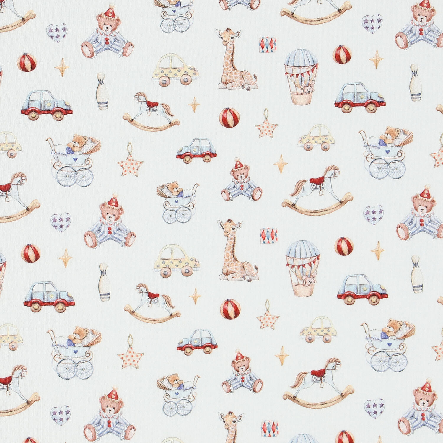 Baby Boys White Toys Blanket, 1, hi-res