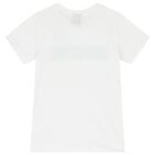 Boys White Logo T-Shirt, 2, hi-res