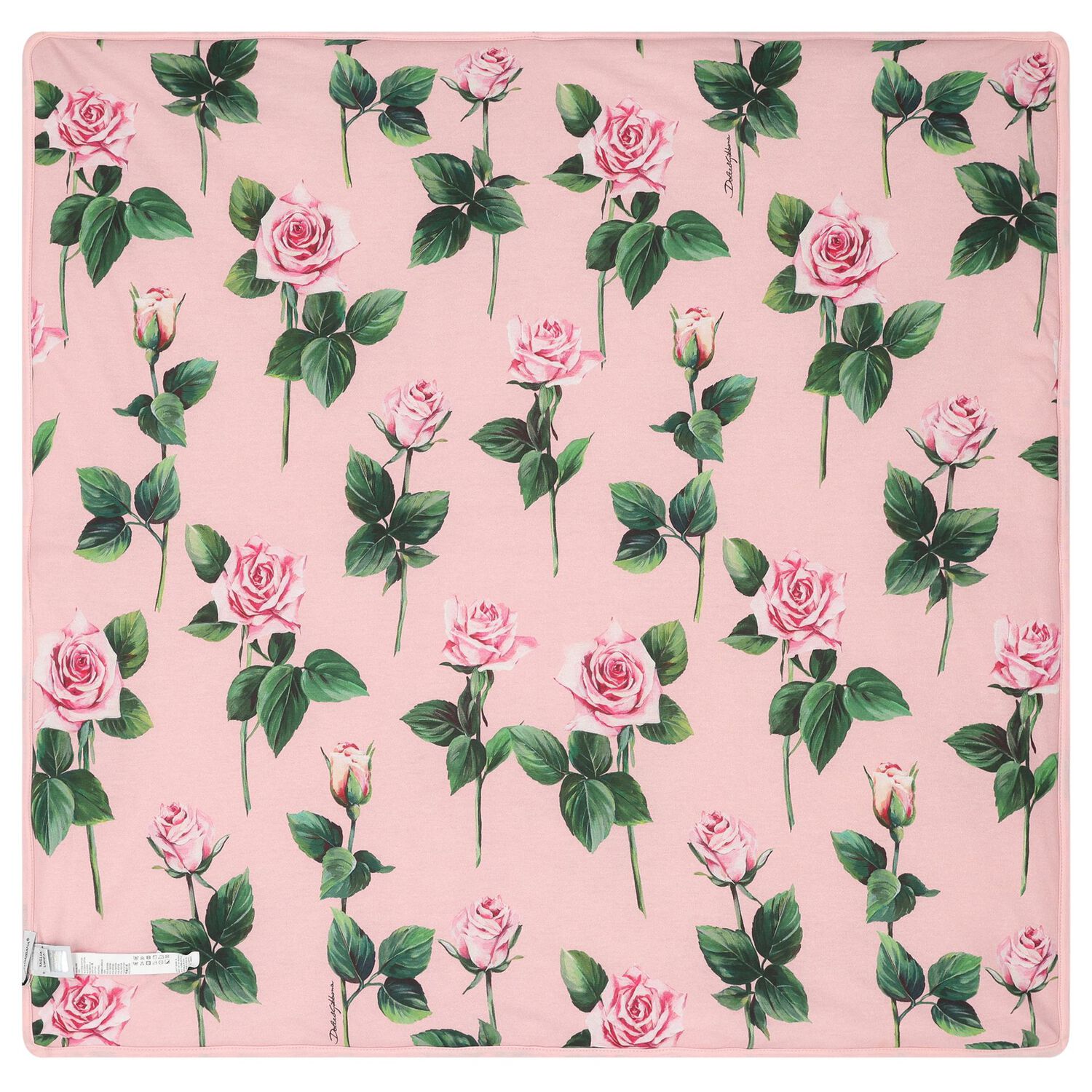 Baby Girls Pink Roses Blanket, 1, hi-res